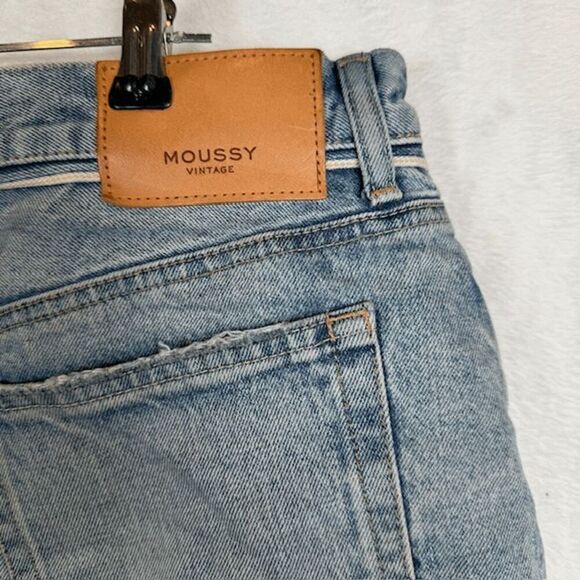 Moussy Vintage Andalucia Skirt Button Fly Mini Exposed Darker Layer Size 32 - Picture 6 of 14